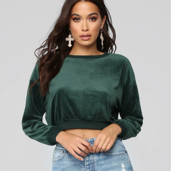 Fashion Nova Sweaters - Fashion Nova Natalia Sweater - Hunter